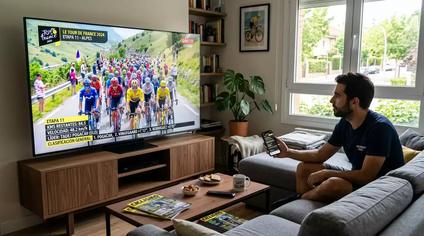 Pantalla de operador mostrando multiples mercados de apuestas para una etapa de ciclismo